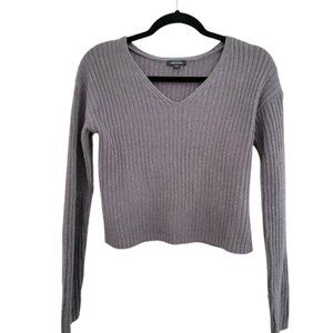 Wild Fable Grey Ribbed Sweater